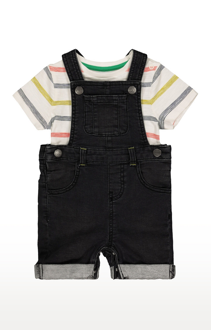 Mothercare | Charcoal Solid Dungaree