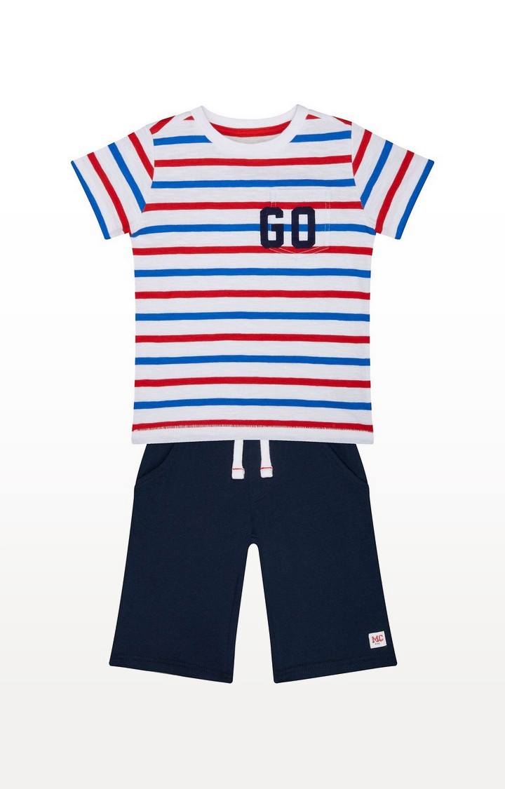 Mothercare | Striped T-Shirt And Shorts Set