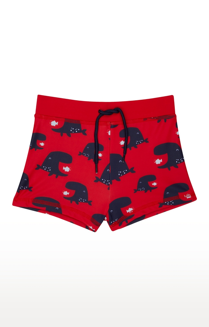 Mothercare | Red Printed Beachwear Shorts