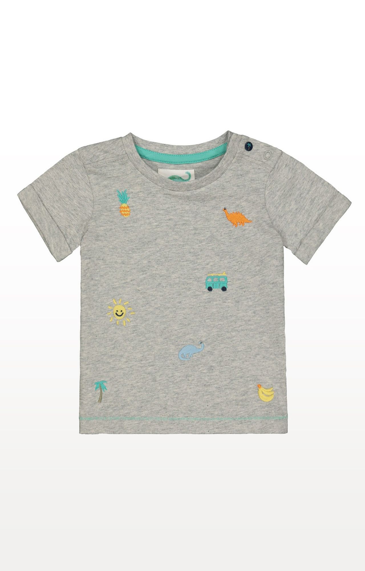 Mothercare | Grey Embroidered T-Shirt