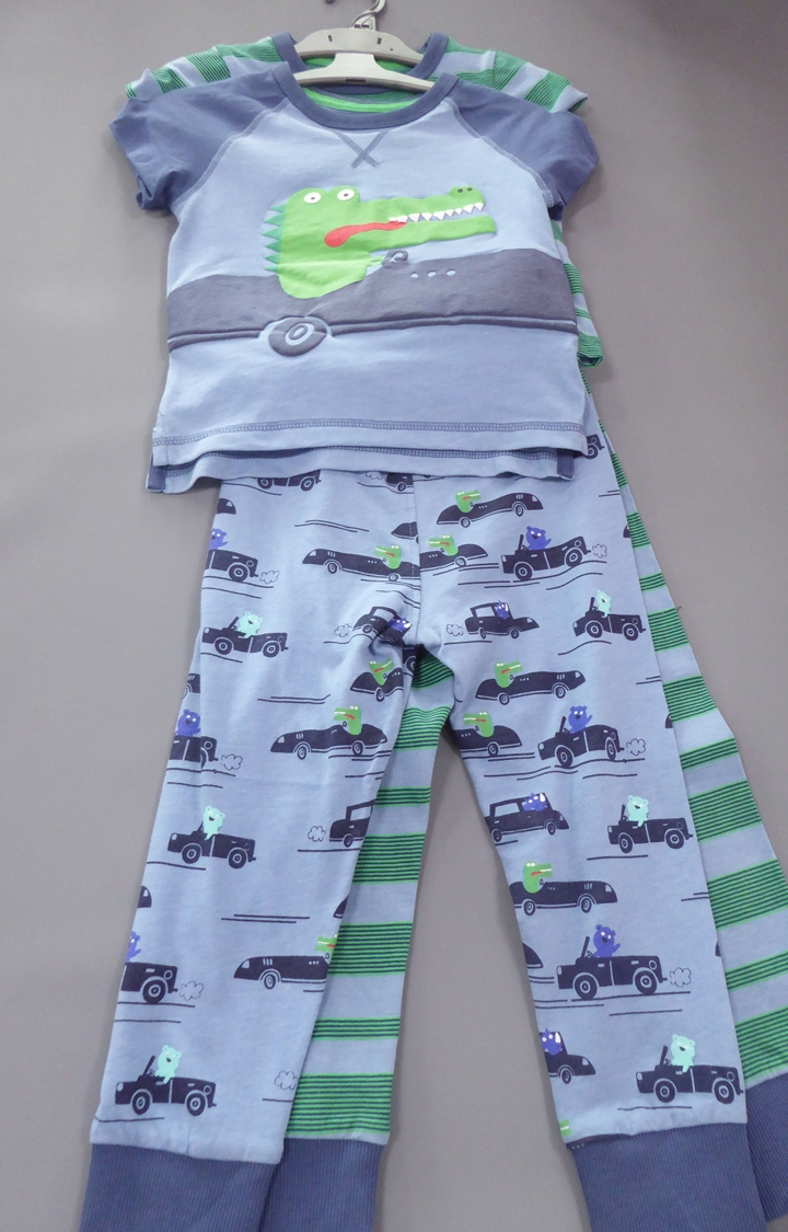 Mothercare | Blue and Green Printed Nightsuit - Pack of 2