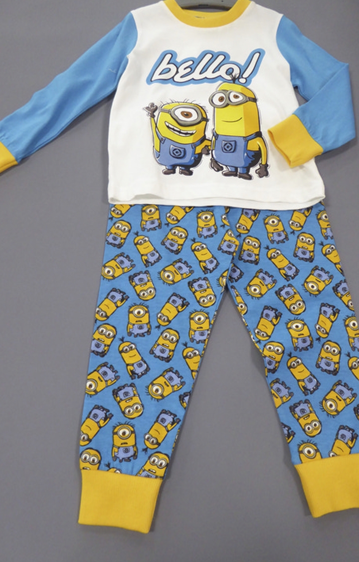 Mothercare | Blue and Yellow Printed Twin Set