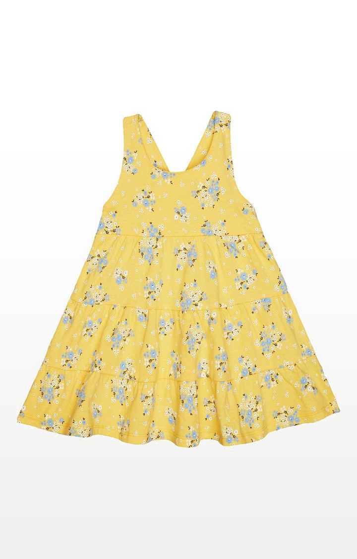 Mothercare | Yellow Floral Tiered Dress