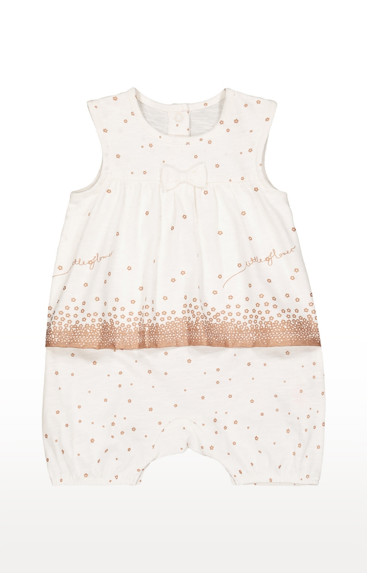 Mothercare | White Printed Jumpsuits