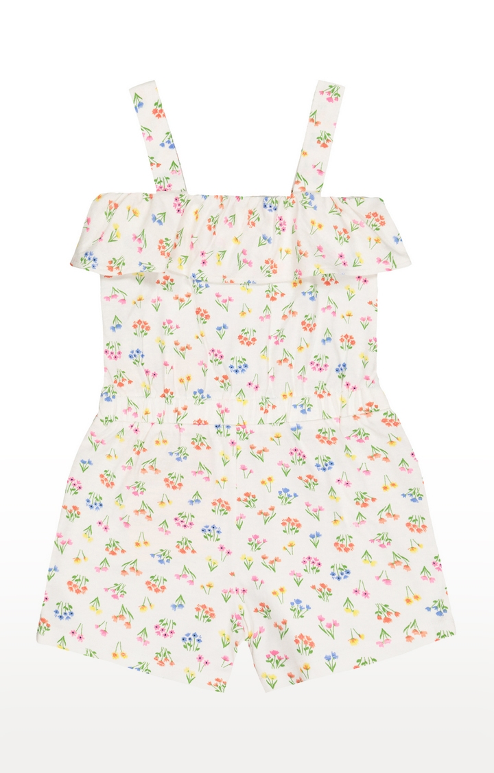 Mothercare | White Printed Jumpsuits
