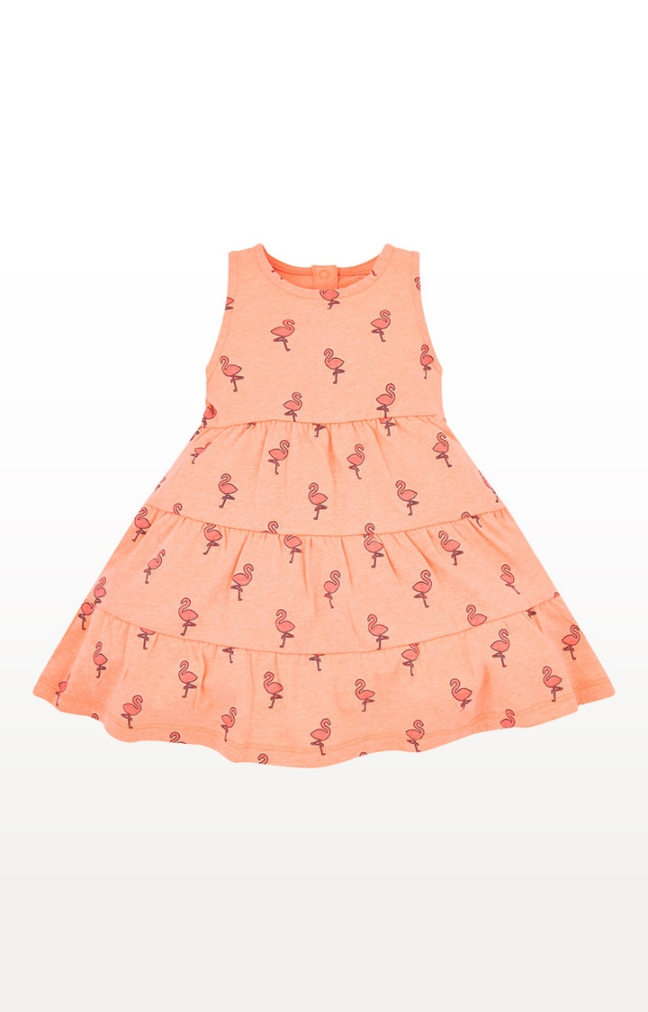 Mothercare | Coral Printed Flamingo Dress