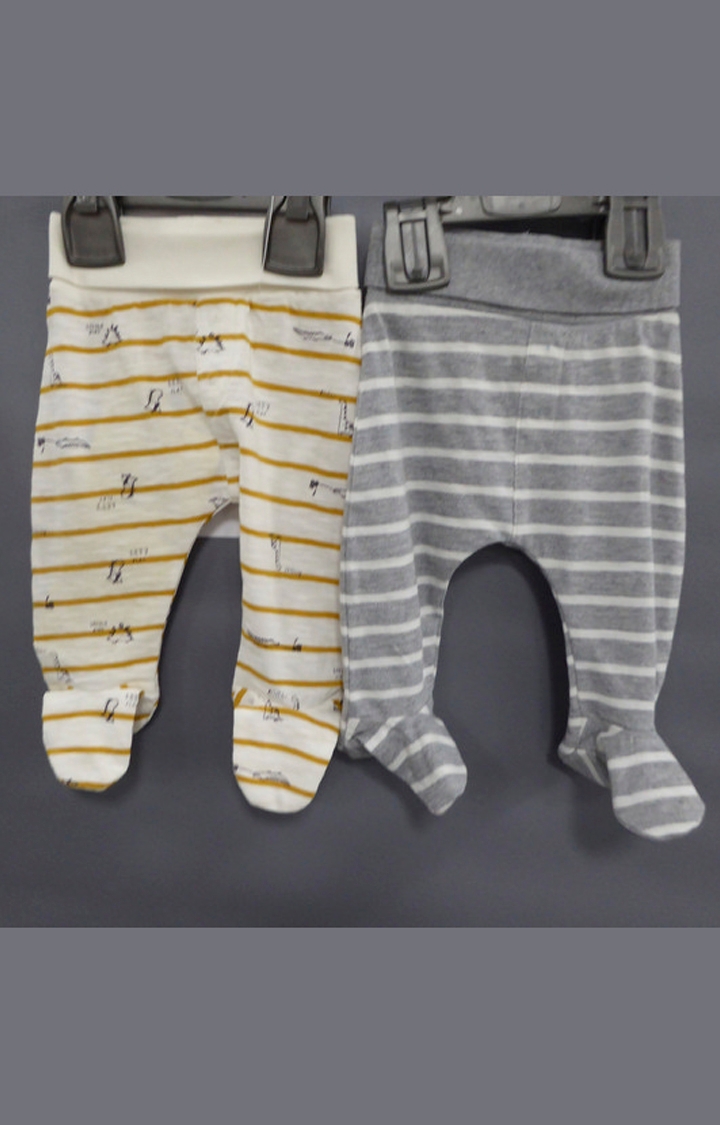 Mothercare | Yellow and Grey Striped Pants