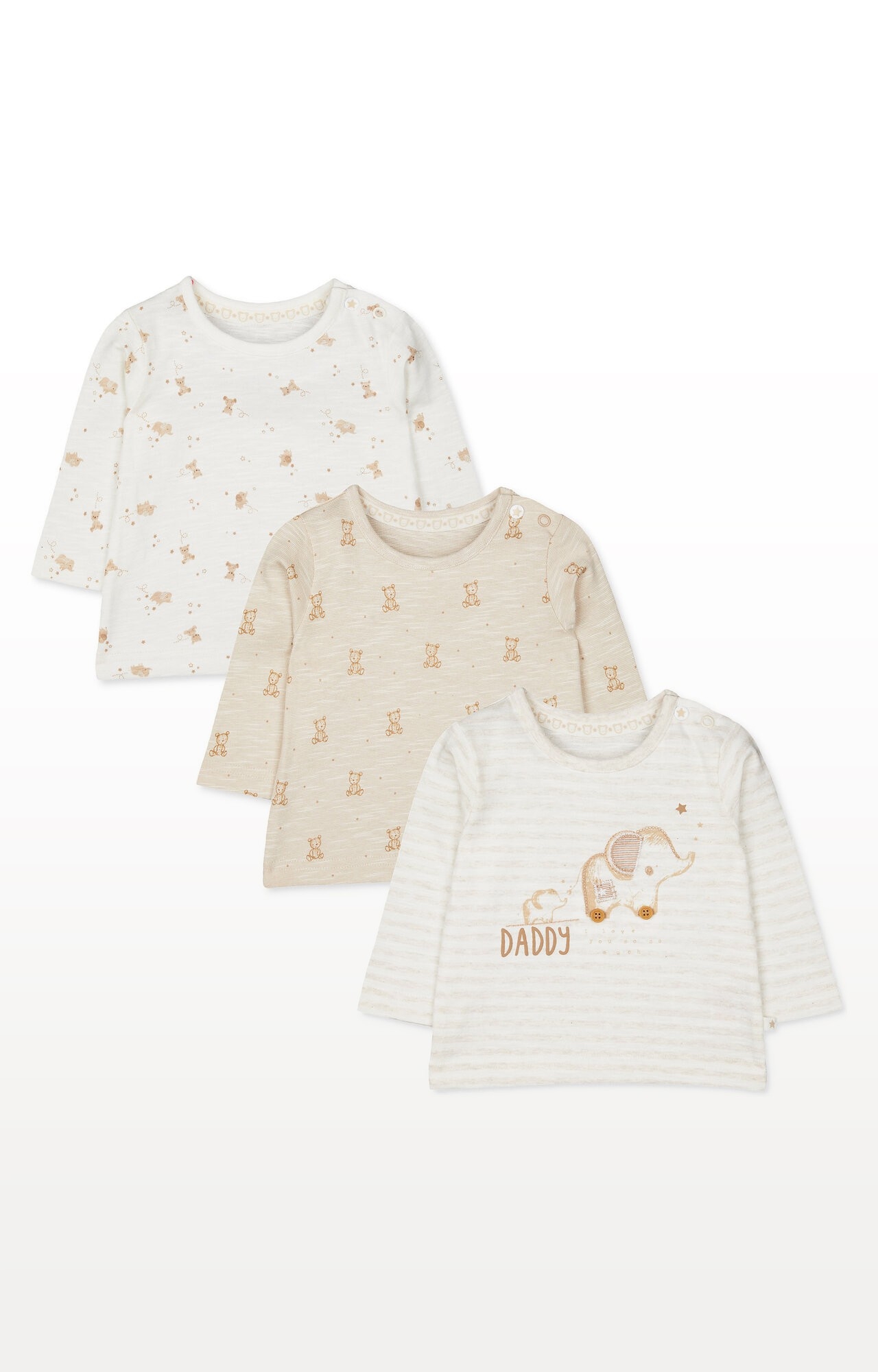 Mothercare | My First Daddy Tops - Pack of 3