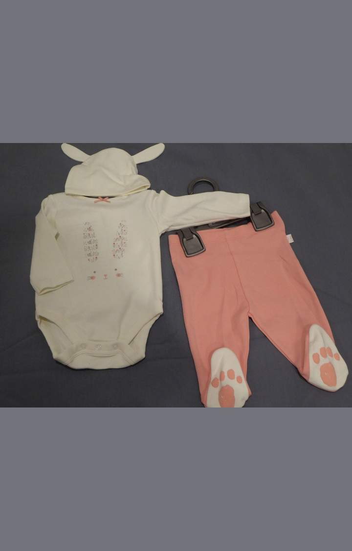Mothercare | Yellow and Coral Printed Twin Set