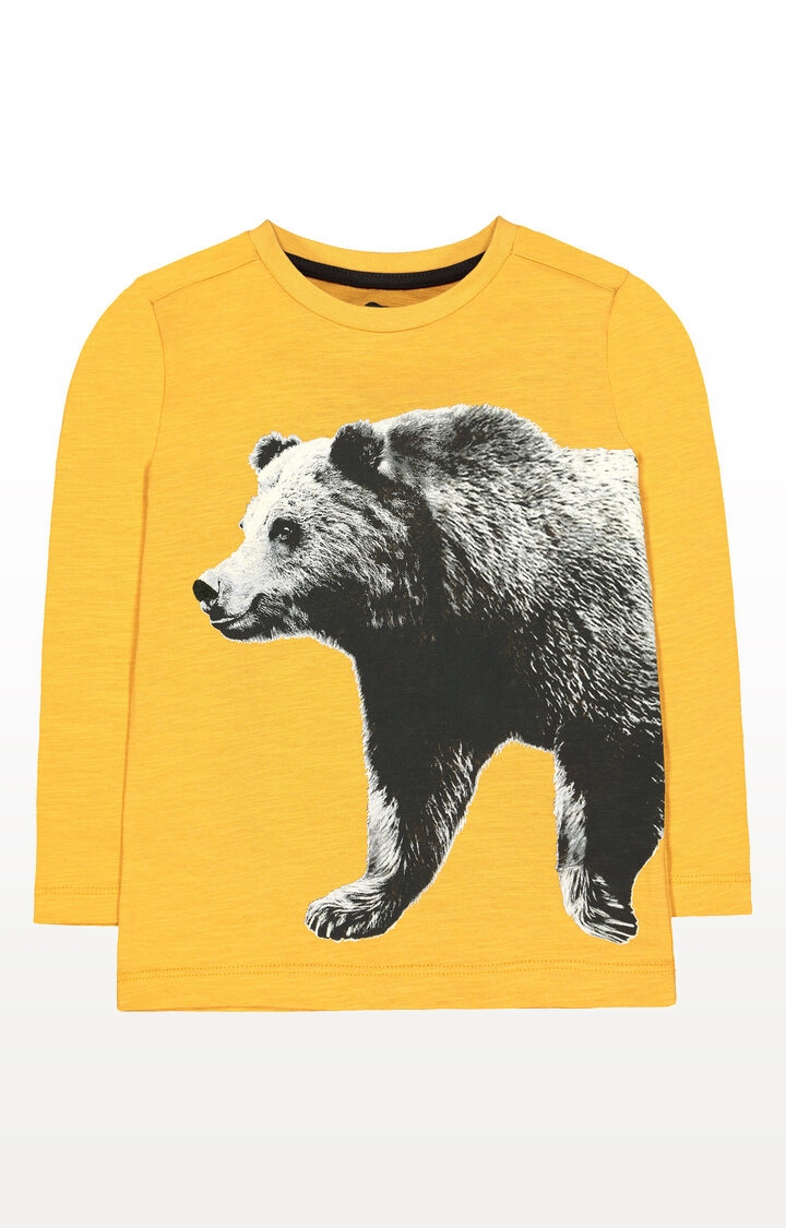 Mothercare | Mustard Bear Photo T-Shirt