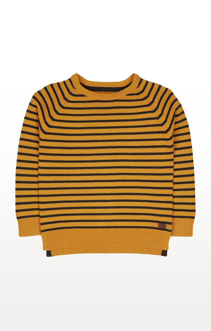 Mothercare | Mustard Striped Knitted Jumper