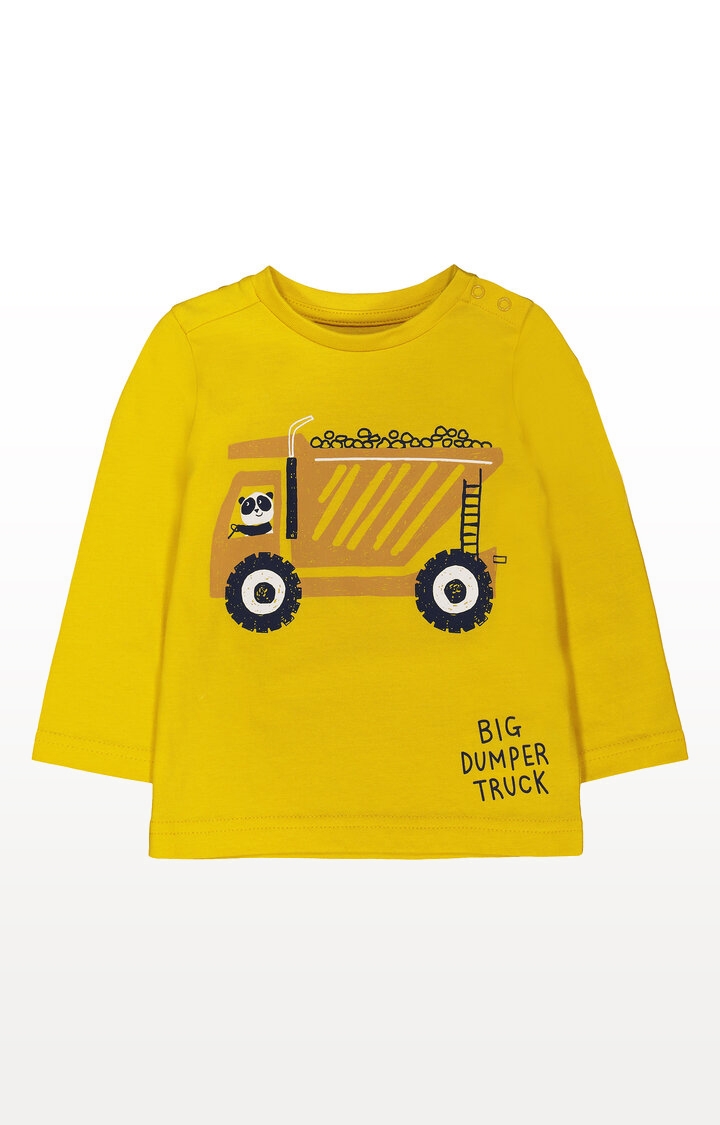 Mothercare | Yellow Panda Dumper Truck T-Shirt