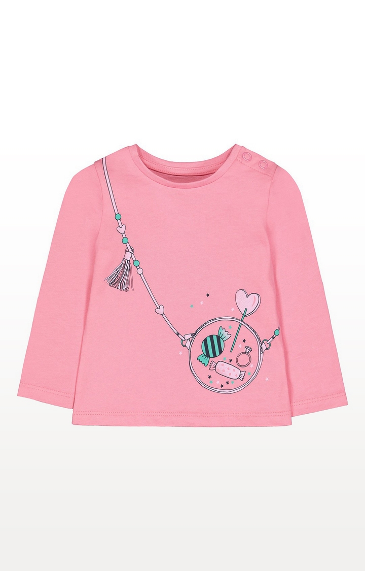Mothercare | Pink Sweets Handbag T-Shirt