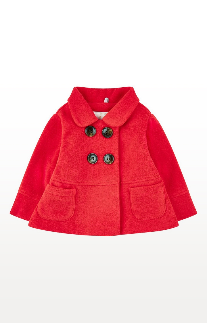 Mothercare | Red Fleece Swing Jacket