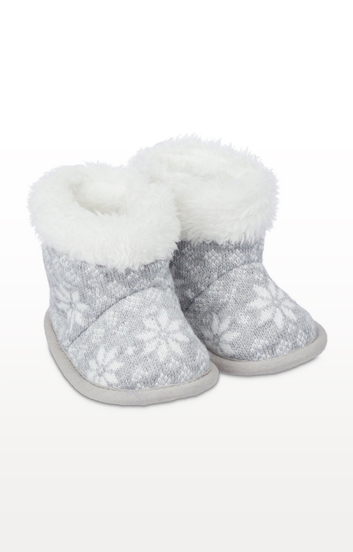 Mothercare | Grey Fairisle Boots