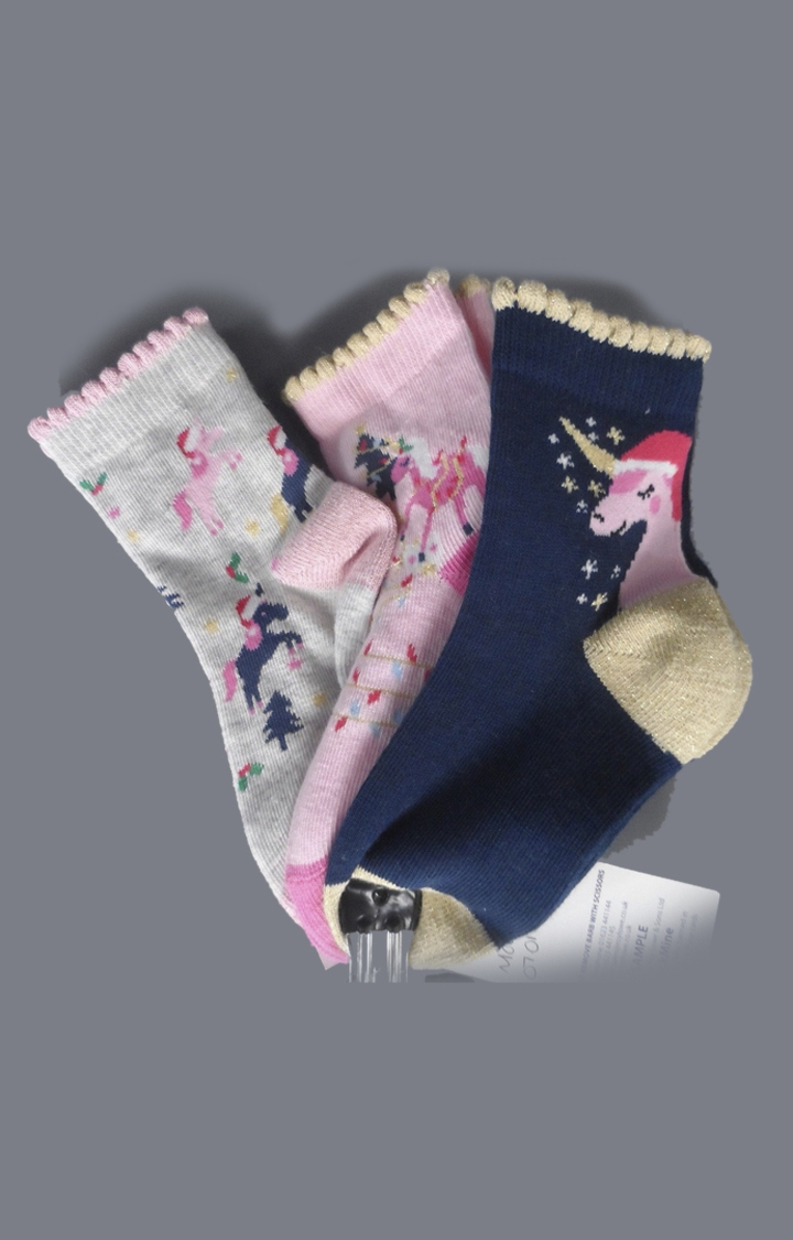Mothercare | Multicoloured Printed Socks - Pack of 3