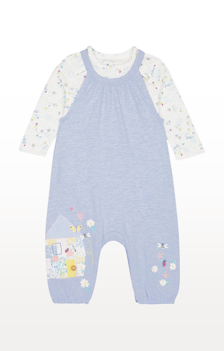 Little House Dungarees and Bodysuit Set