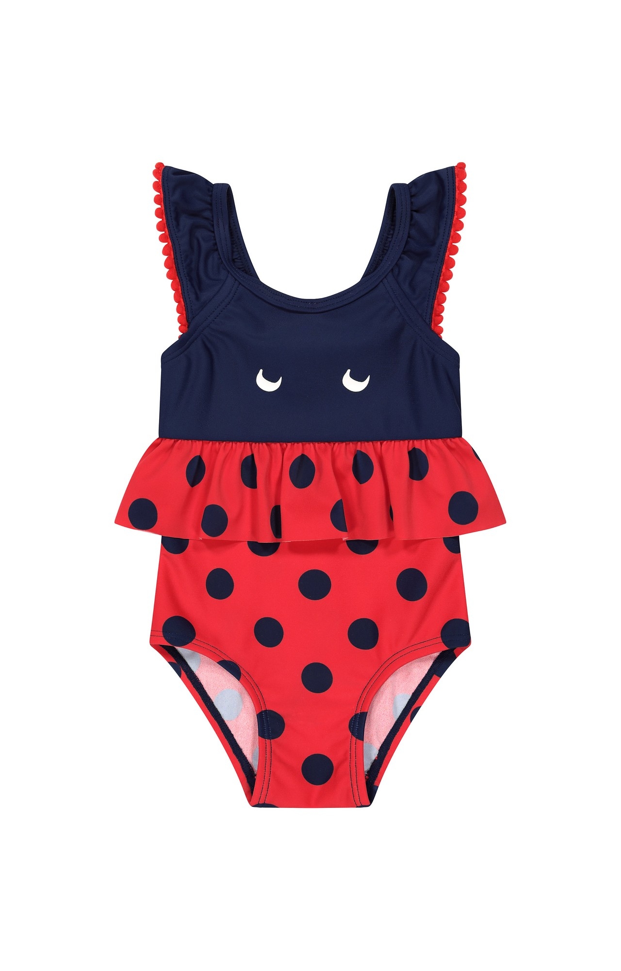 Red Printed Swimsuit