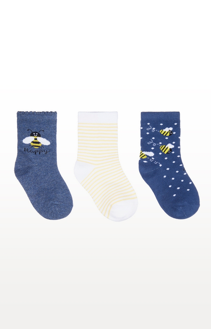 Mothercare | Bee Happy Socks - 3 Pack