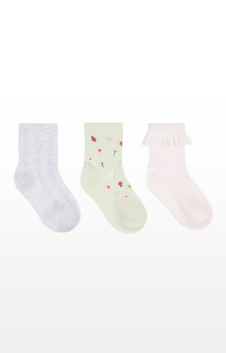 Mothercare | Pink Frilly Socks - 3 Pack