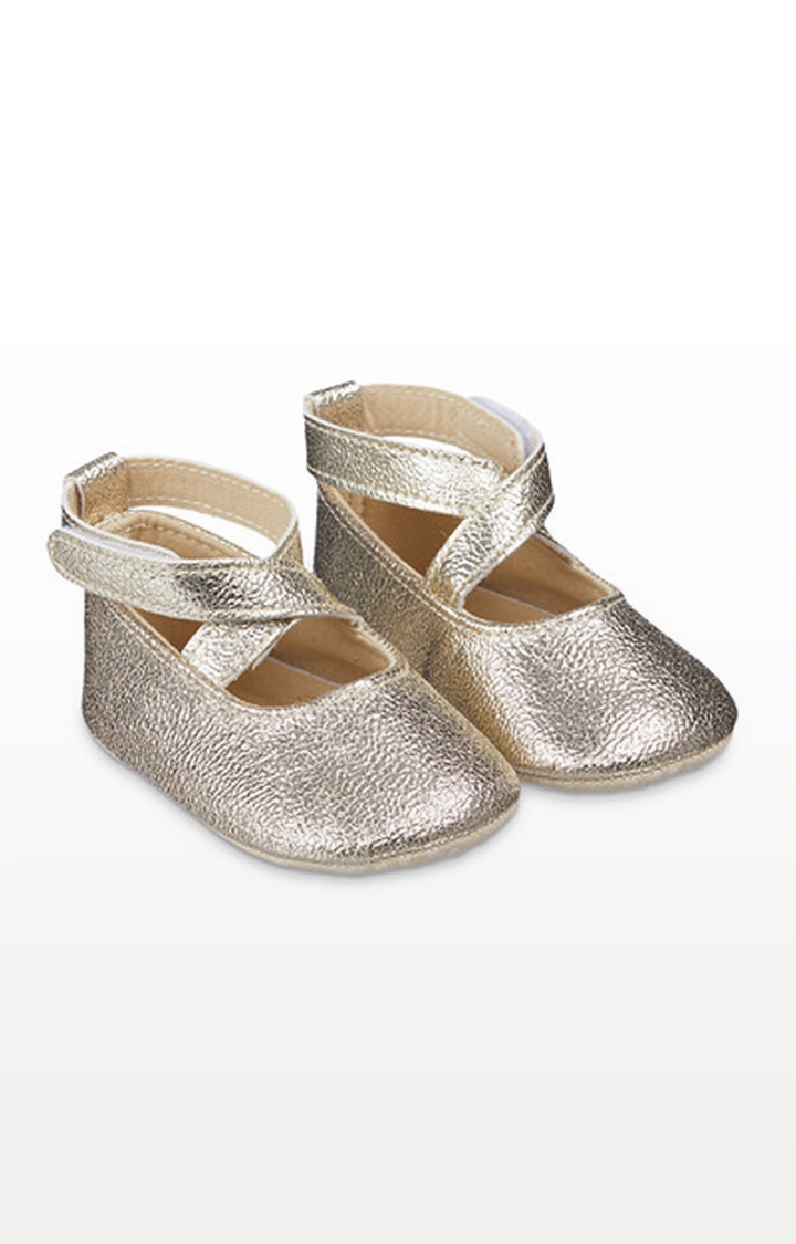 Mothercare | Sparkly Gold Ballerina Pram Shoe