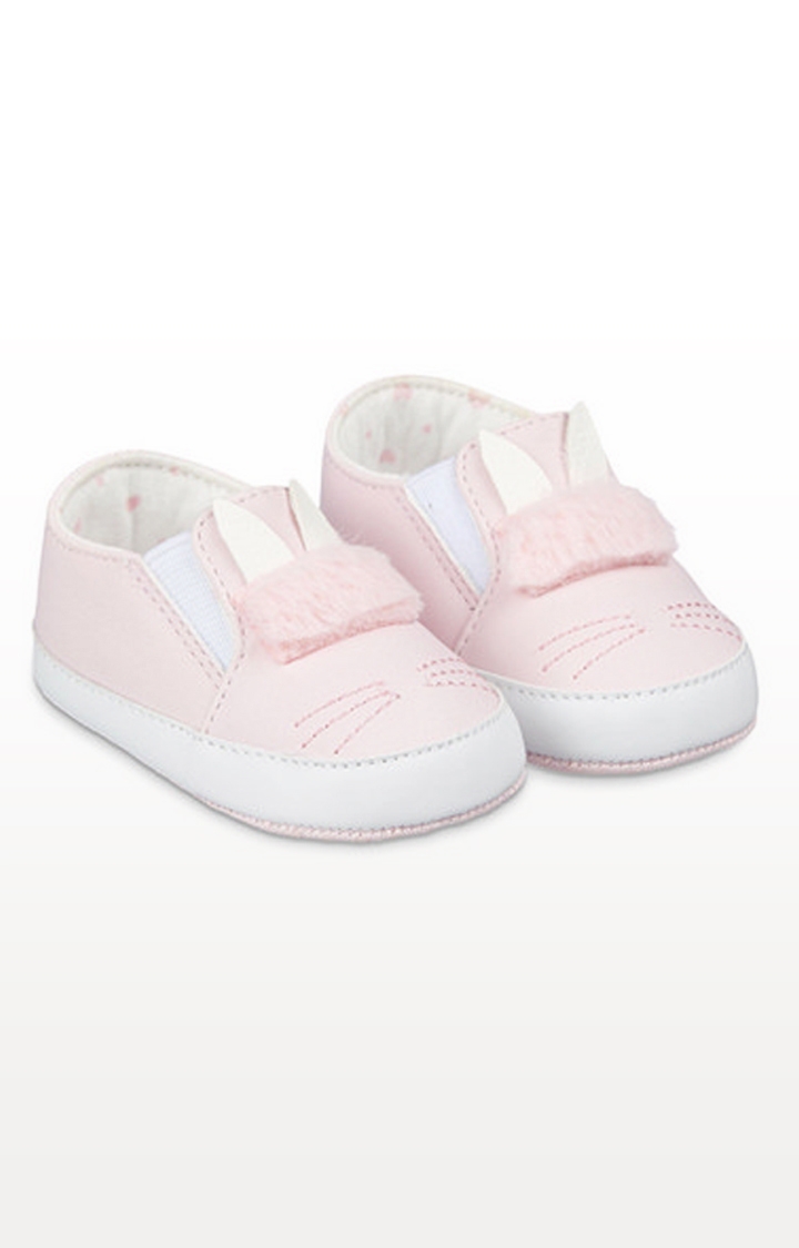 Mothercare | Pink Bunny Baby Trainers