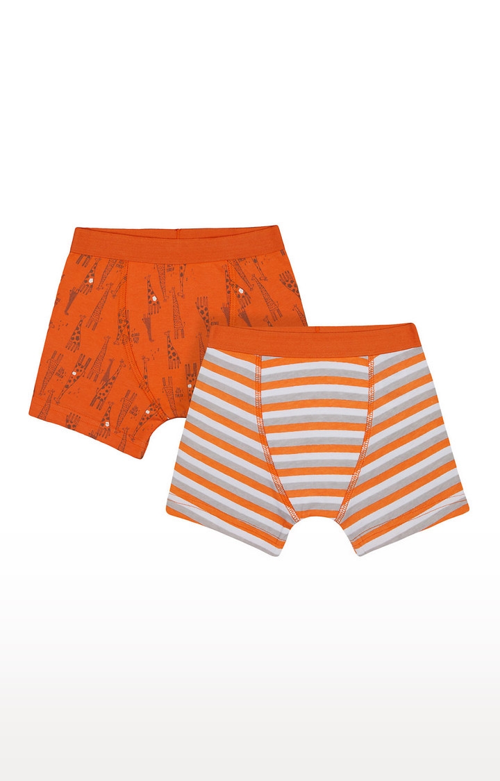 Mothercare | Orange Printed Briefs - Pack of 2