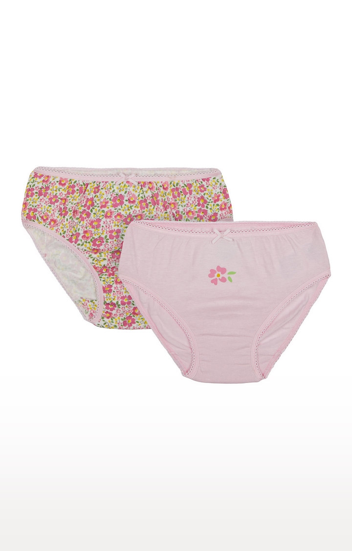 Pink Printed Panties - Pack of 2