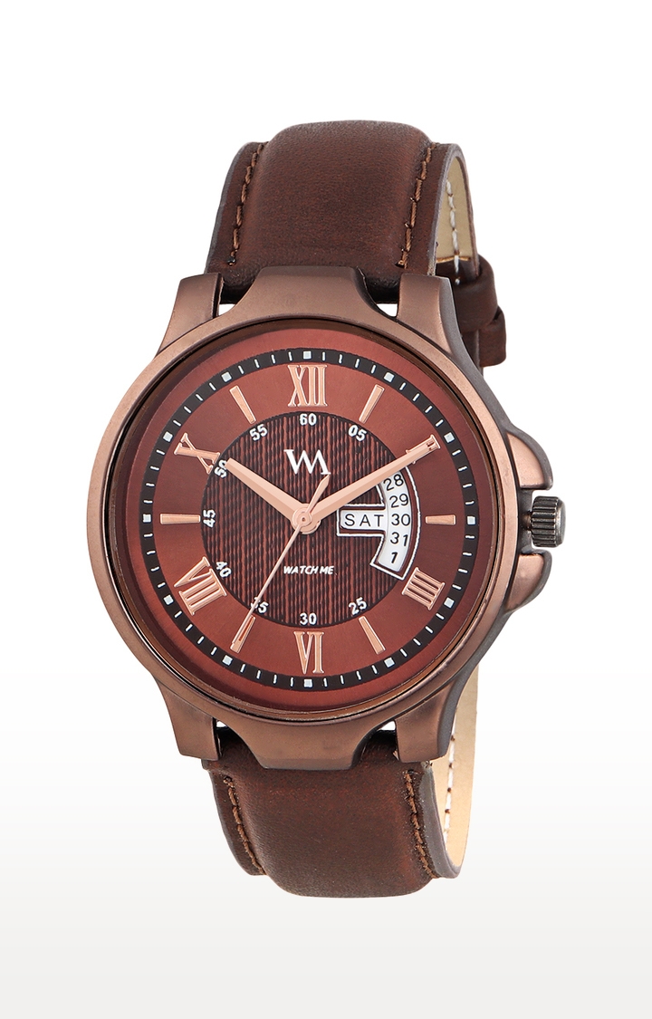 Watch Me | Watch Me Brown Analog Watch For Men