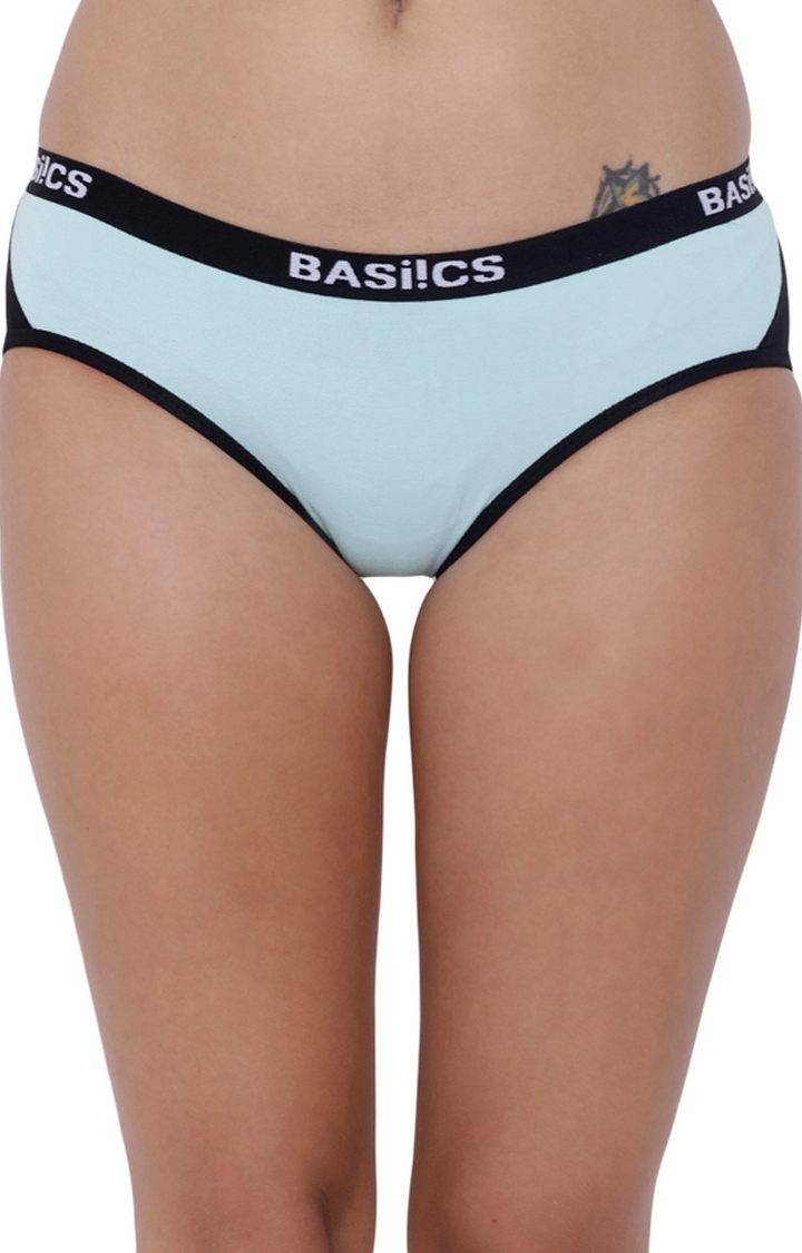 BASIICS by La Intimo | Mint Colourblock Hipster Panties