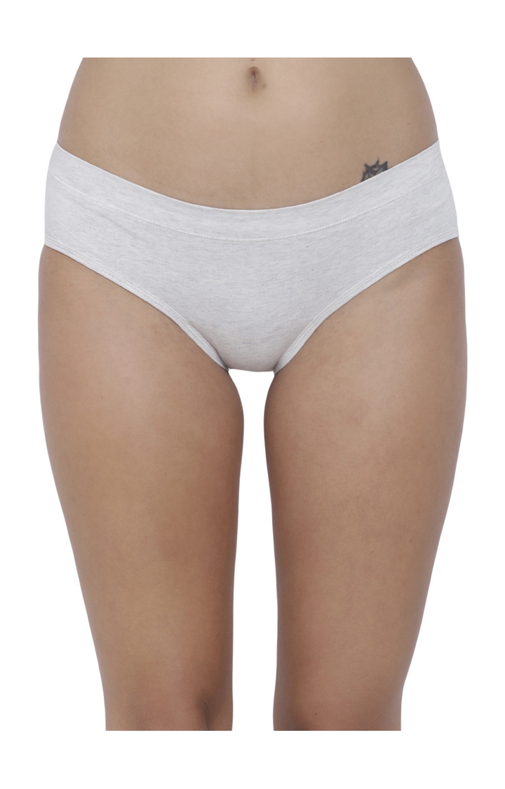 BASIICS by La Intimo | White Solid Hipster Panties
