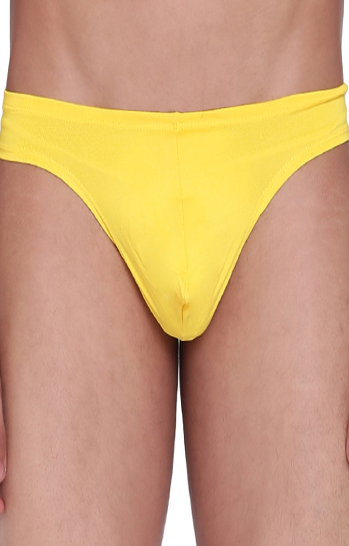 BASIICS by La Intimo | Yellow Solid Thong
