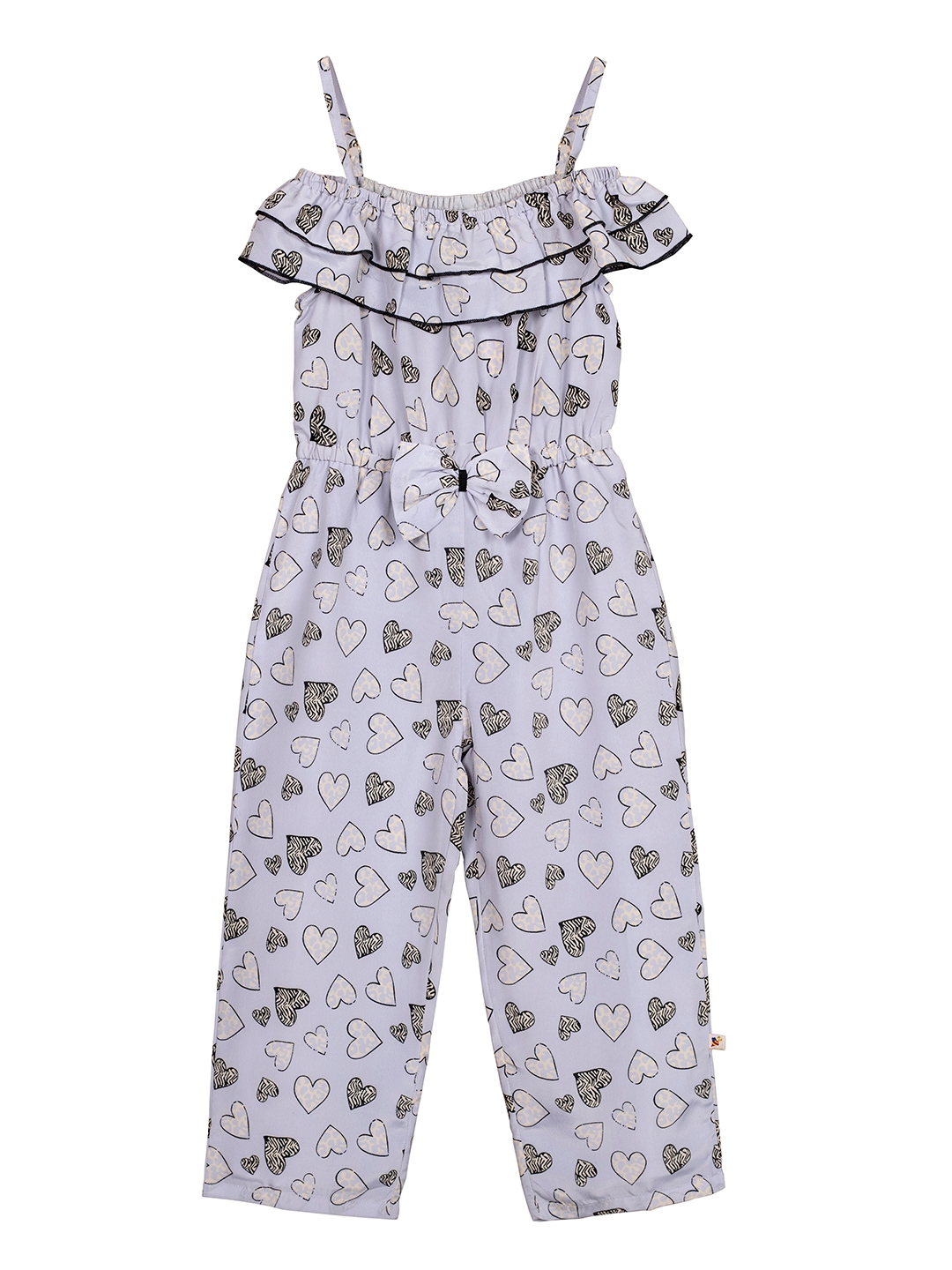 Budding Bees | Blue Printed Jumpsuit