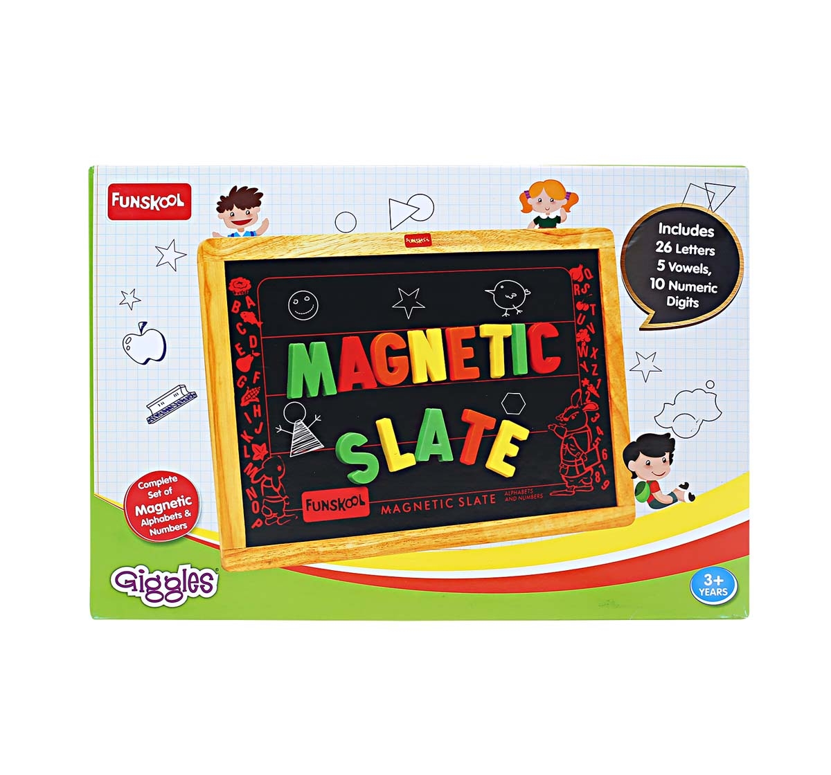 Funskool | Funskool Magnetic Slate Activity Table & Boards for Kids age 3Y+ 