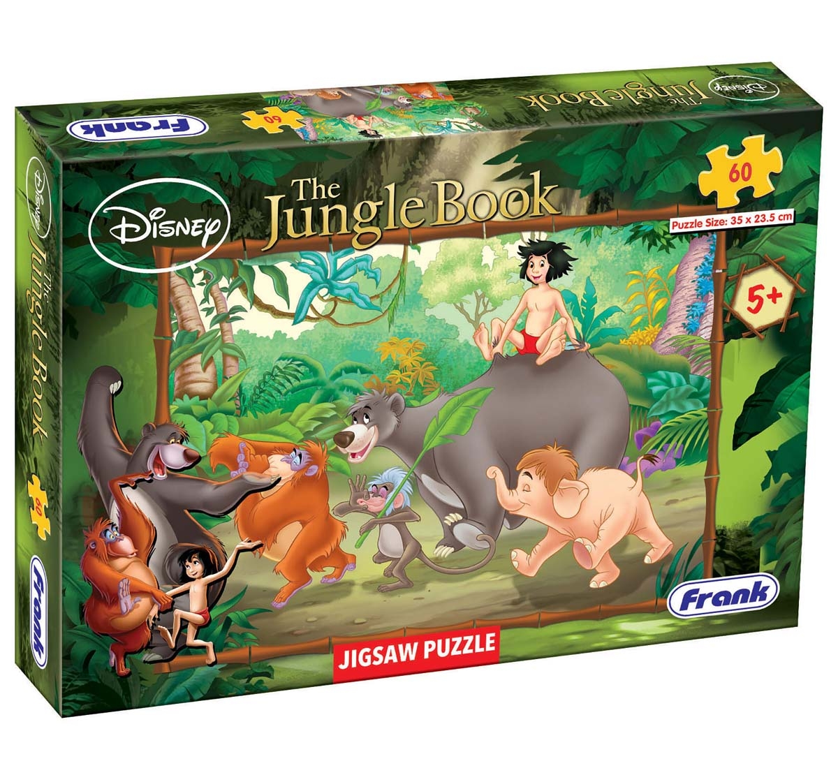 Frank | Frank The Jungle Book 60 Pcs Puzzle Puzzles for Kids Age 5Y+
