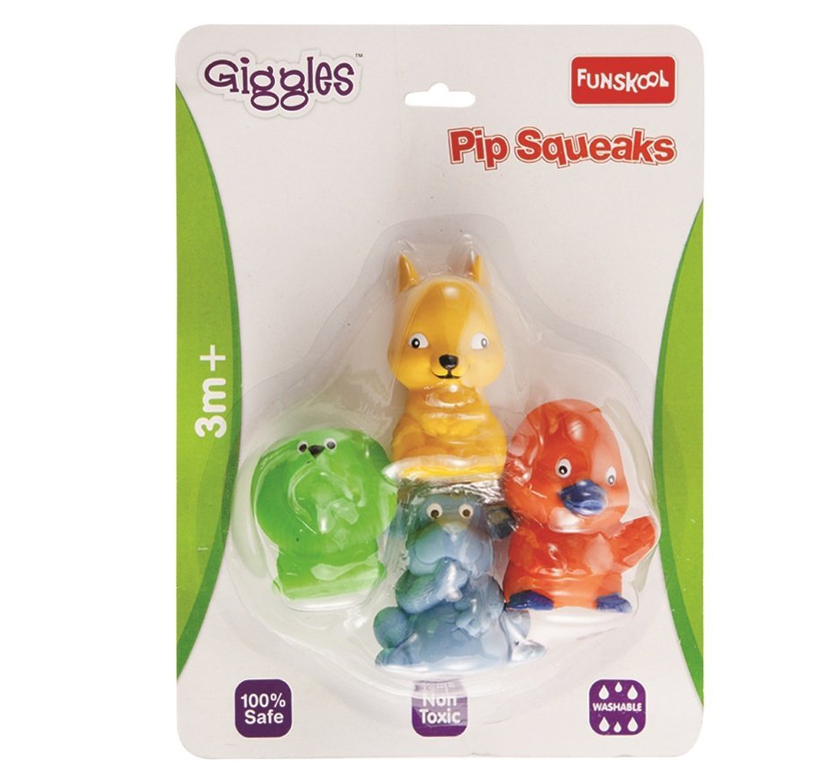 Giggles | Giggles Pip Sqeaks 4 Type Plastic Multicolour 12M+