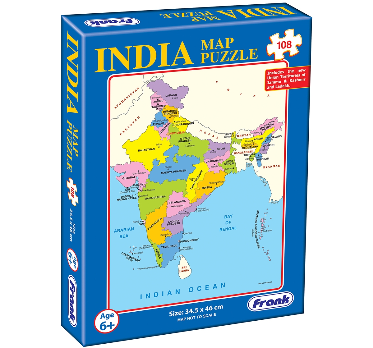 Frank |  Frank India Map  Puzzles for Kids age 6Y+ 