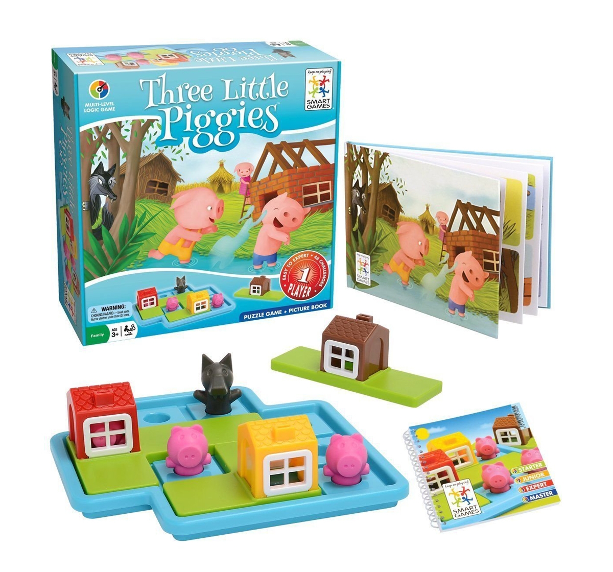 Smart Games | Smart Games  Three Little Piggies Deluxe for Kids age 3Y+ 