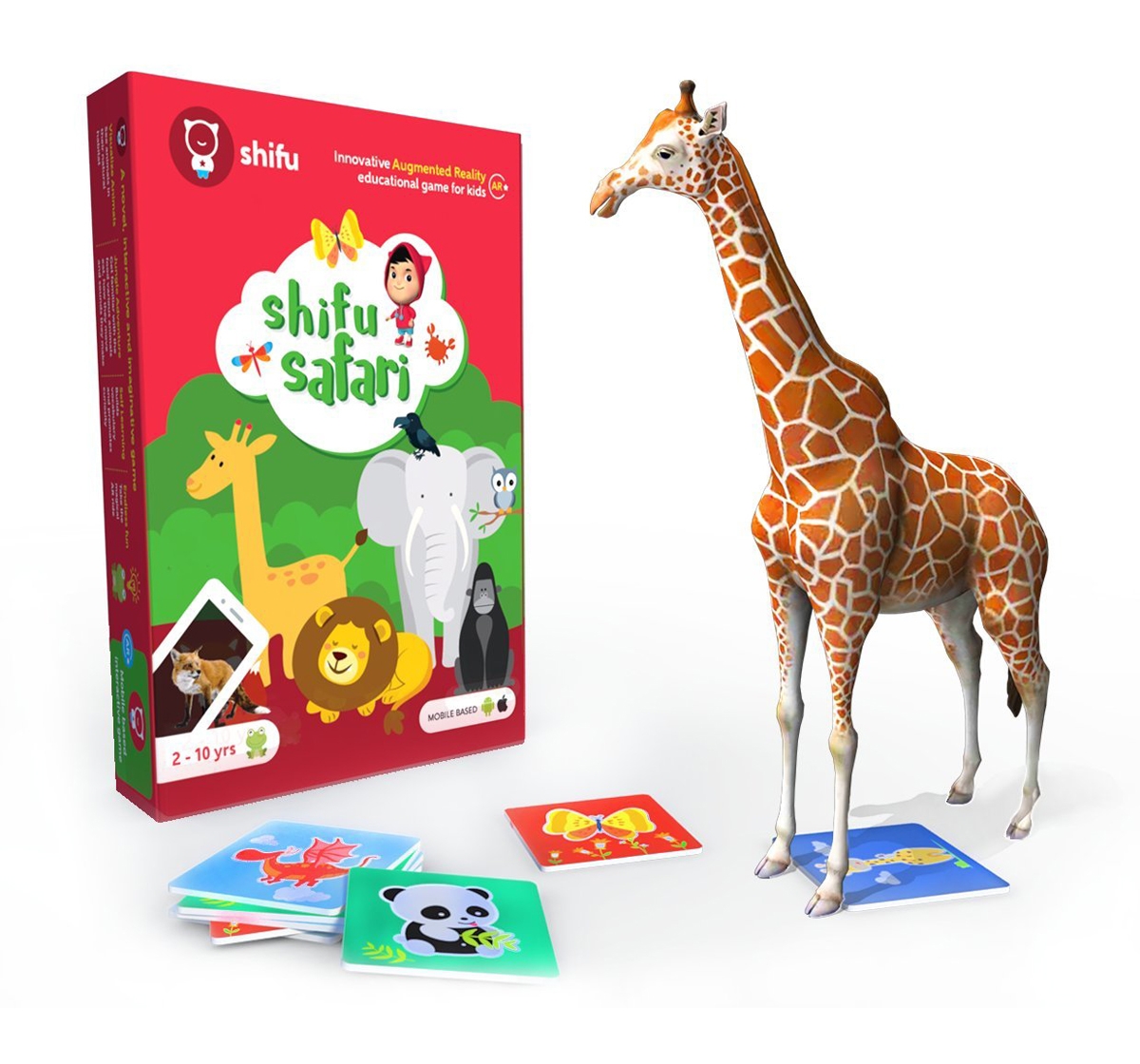 Playshifu | Playshifu Safari Augmented Reality Learning Games - Ios & Android (60 Animal Cards) Science Kits for Kids age 24M+ 