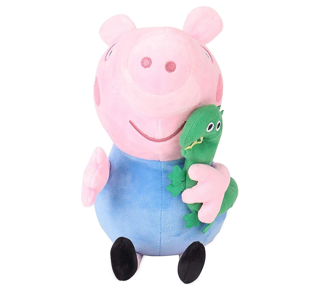 Peppa Pig | Peppa George Pig with Dinosaur 19 Cm  Soft Toy for Kids age 0M+ (Blue)