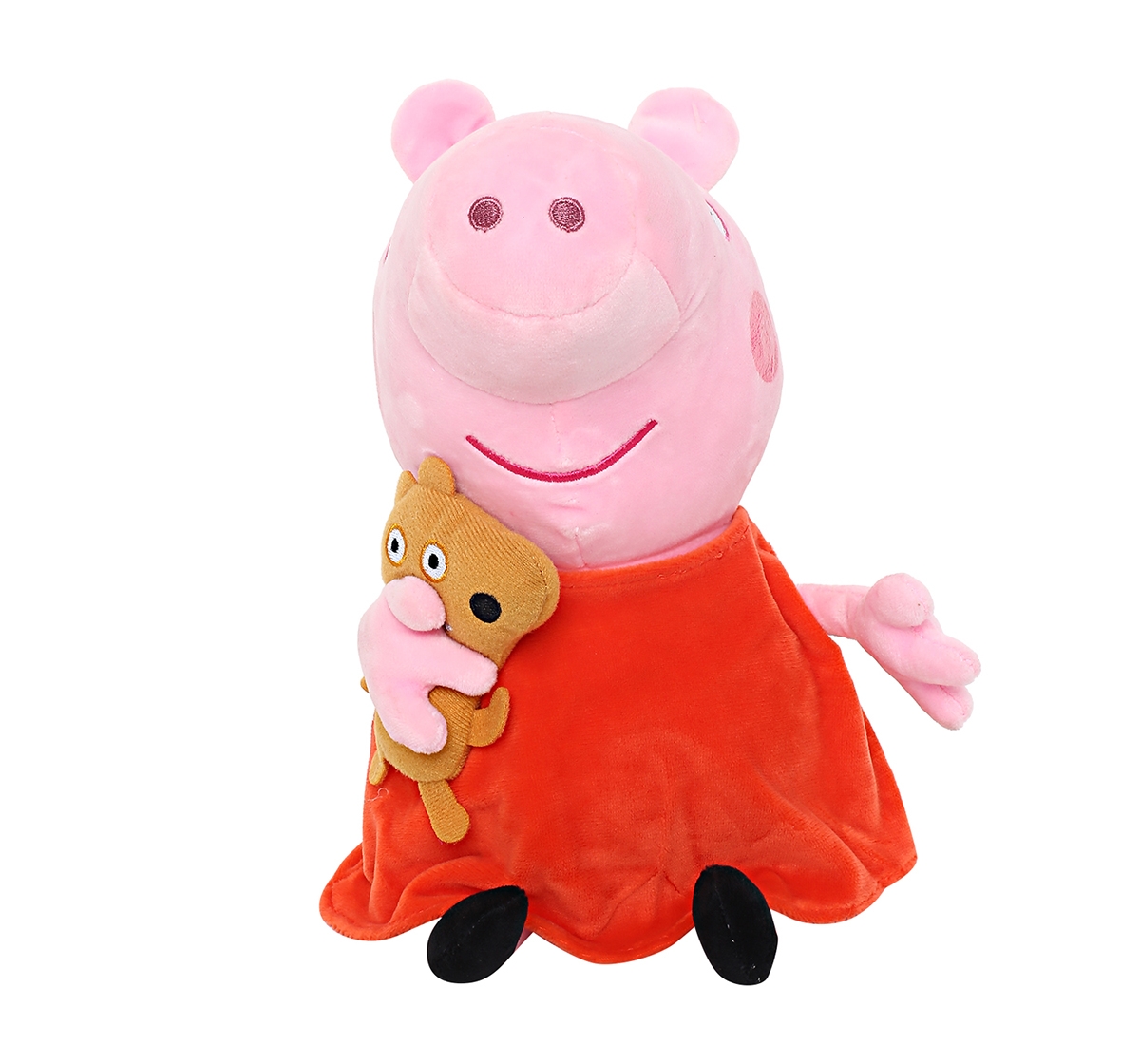 Peppa Pig | Peppa Pig with Bear 30 Cm Soft Toy for Kids age 2Y+ (Orange)