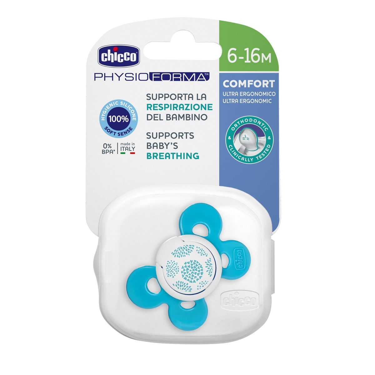 Mothercare | Chicco Soother Ph.Comfort Blue Sil 6-16M 1Pc 1
