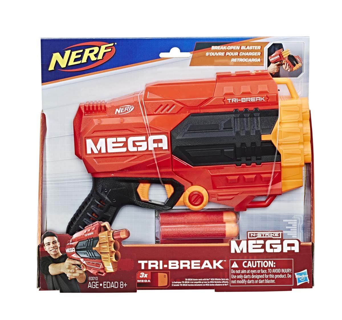 Nerf N-Strike Mega Tri-Break Blasters for Kids age 8Y+ 