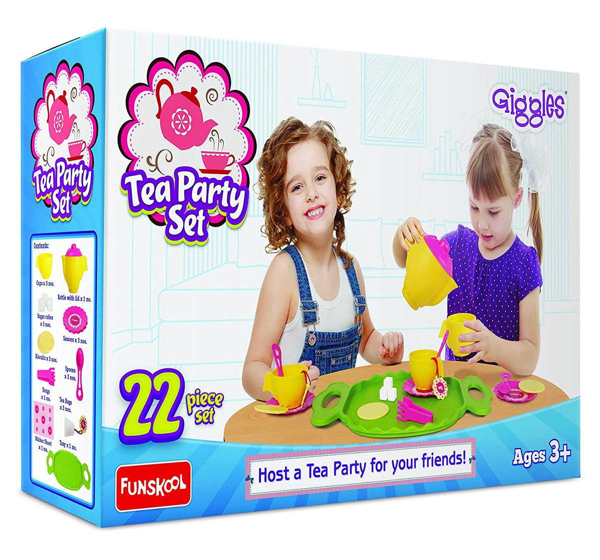 Giggles Tea Party Kitchen Sets & Appliances for Girls age 3Y+ 