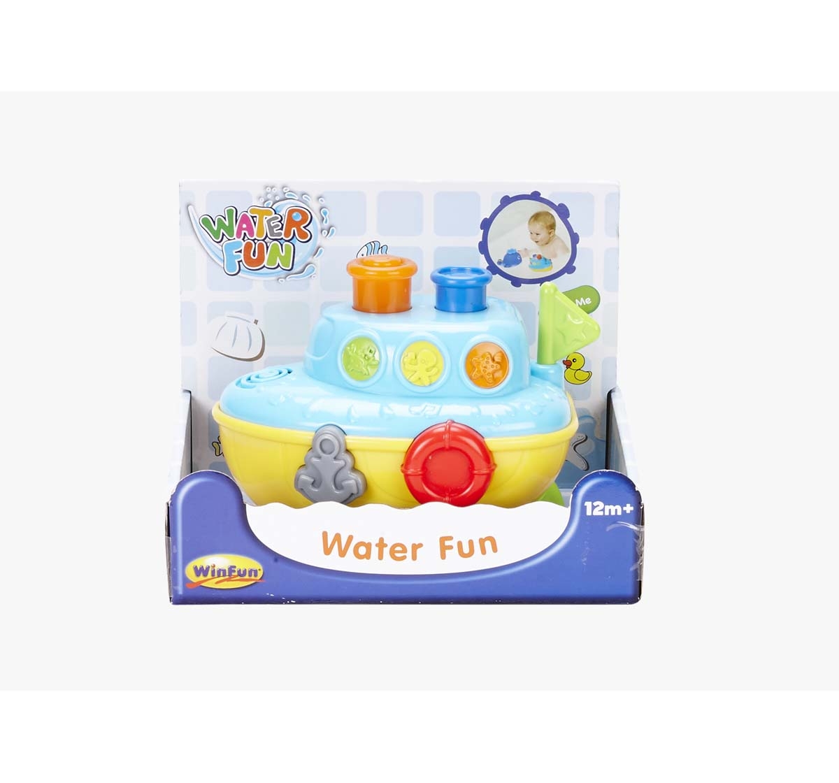 WinFun | Winfun Water Fun Musical Blue Boat Bath Toys & Accessories for Kids age 12M+