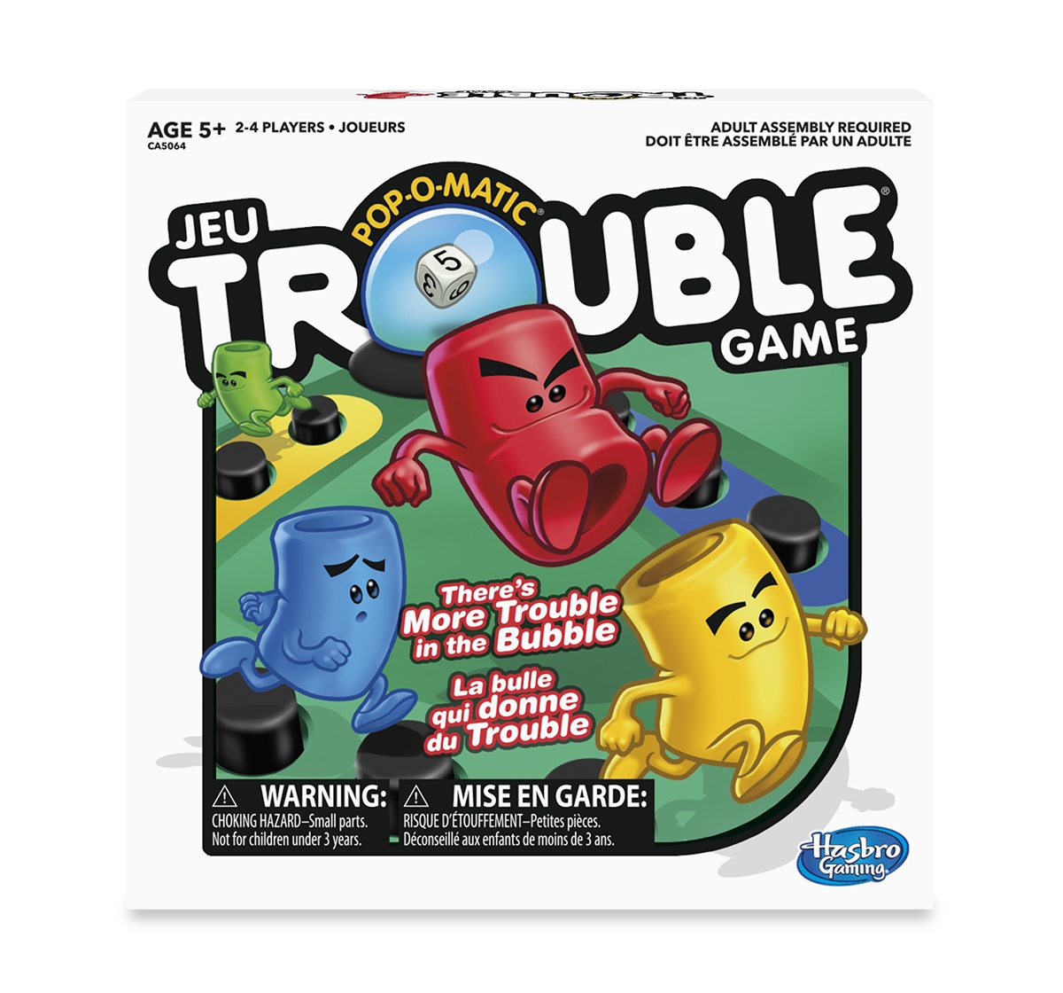 Hasbro Gaming |  Hasbro Trouble Board Game For Kids Ages 5 And Up 2-4 Players Board Games for Kids age 5Y+ 