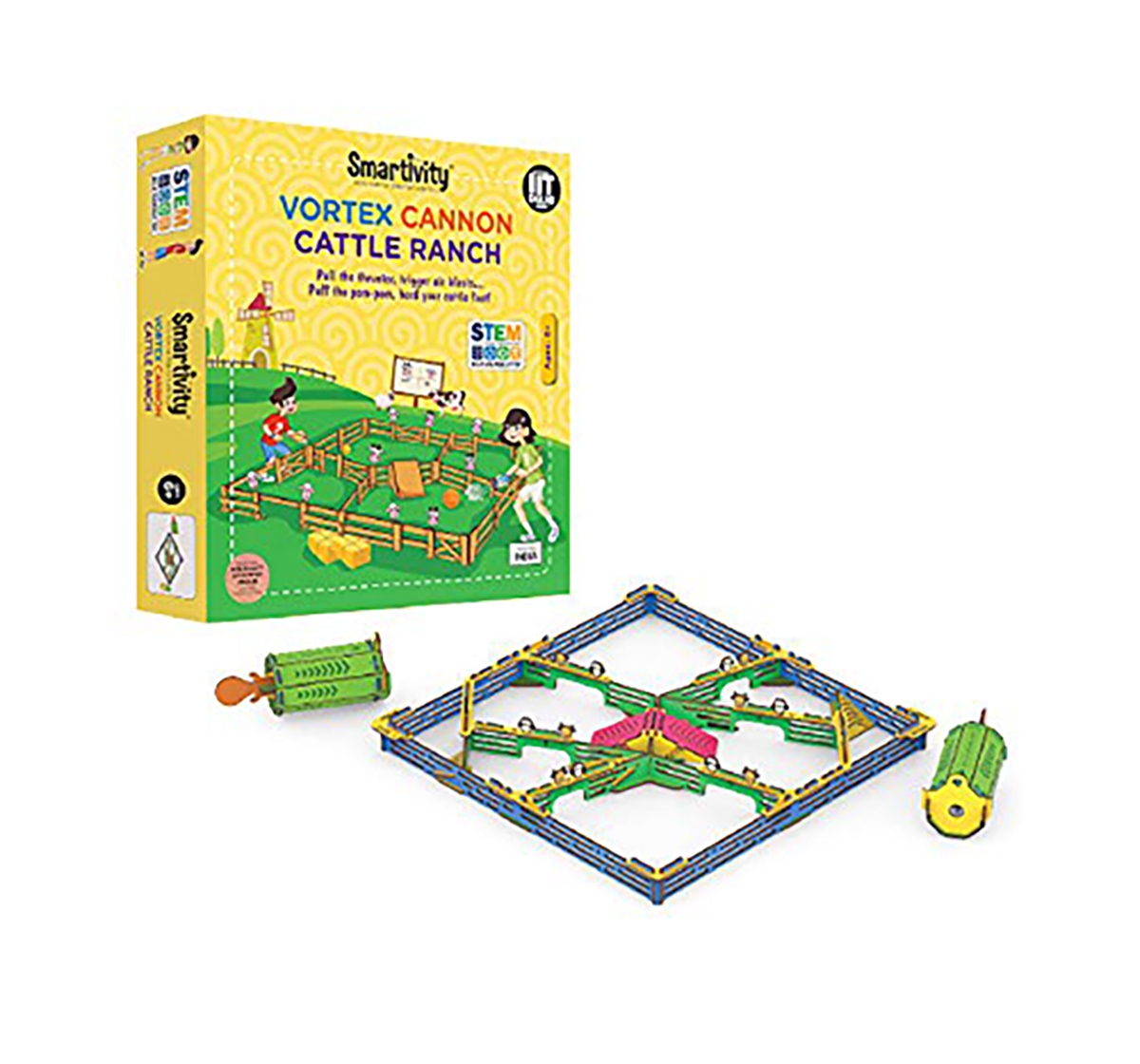 Smartivity | Smartivity Vortex Cannon Cattle Ranch: Stem, Learning, Educational and Construction Activity Toy Gift for Kids age 6Y+ 