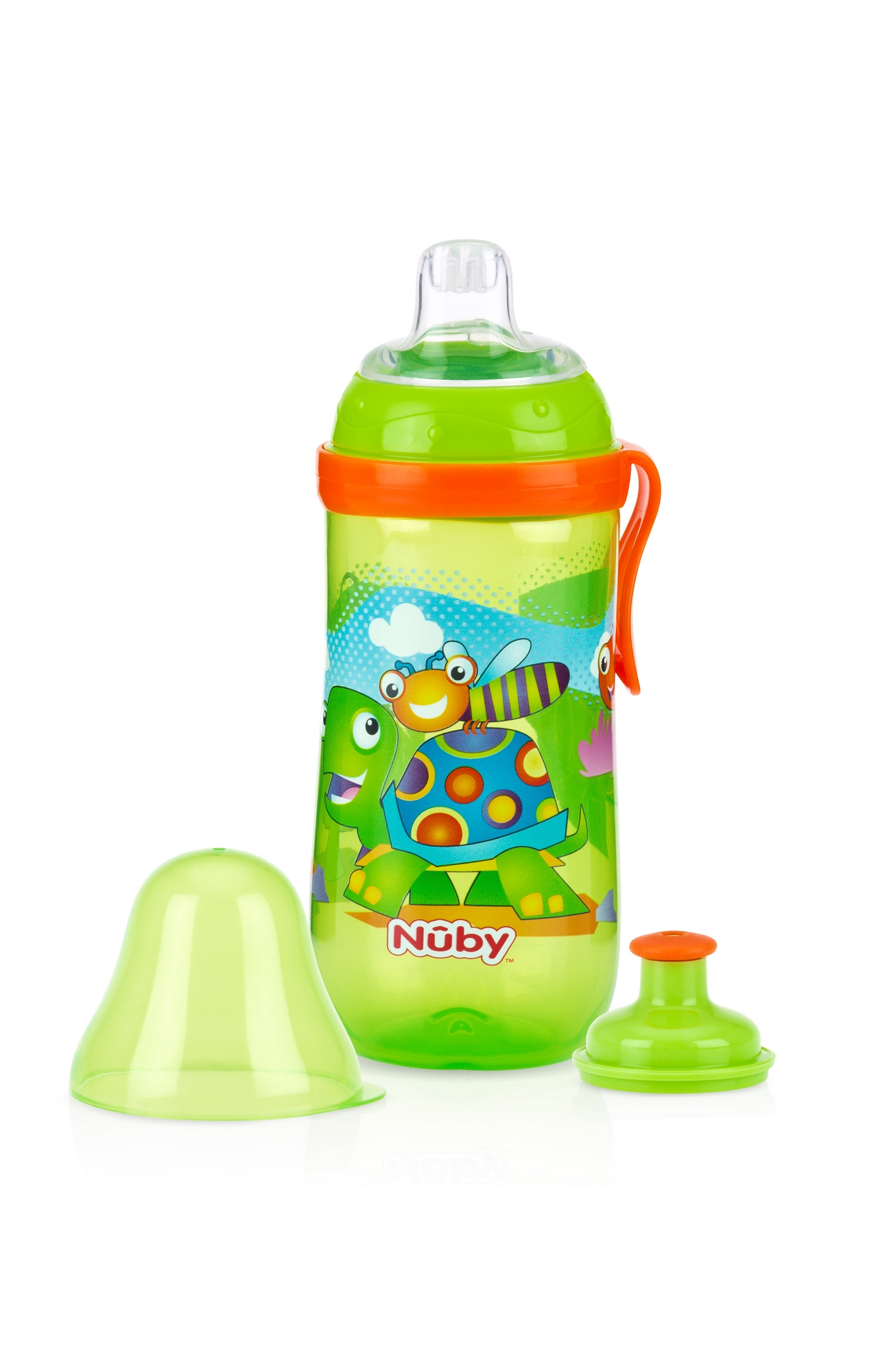 Mothercare | Nuby Busy Sipper W/Silicon & Pop Up Spout 360ml Green