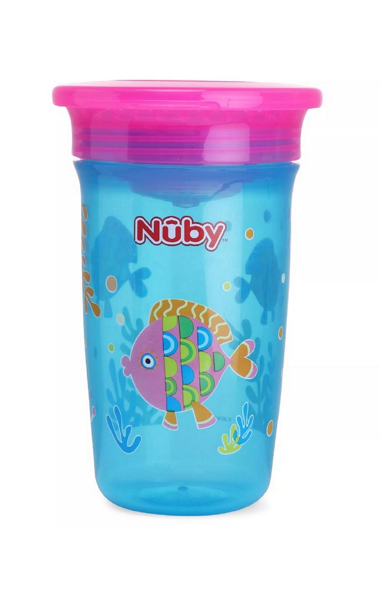Mothercare | Nuby 360° Wonder Cup Printed Without Handle 300ml Blue Base