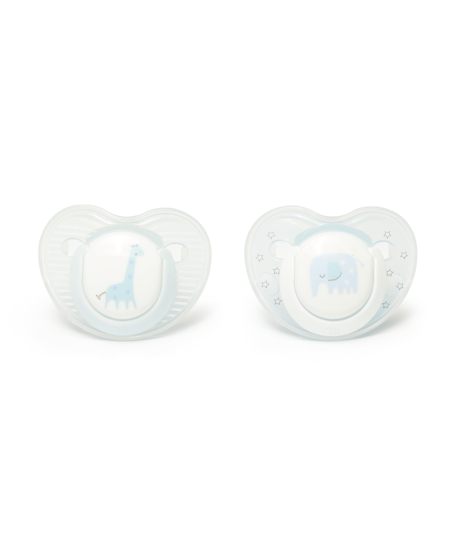 Mothercare | Mothercare Elephant And Giraffe Baby Soothers 0-6M (2 Pack)